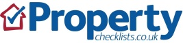 NEW Propertychecklists logo in blue and red
